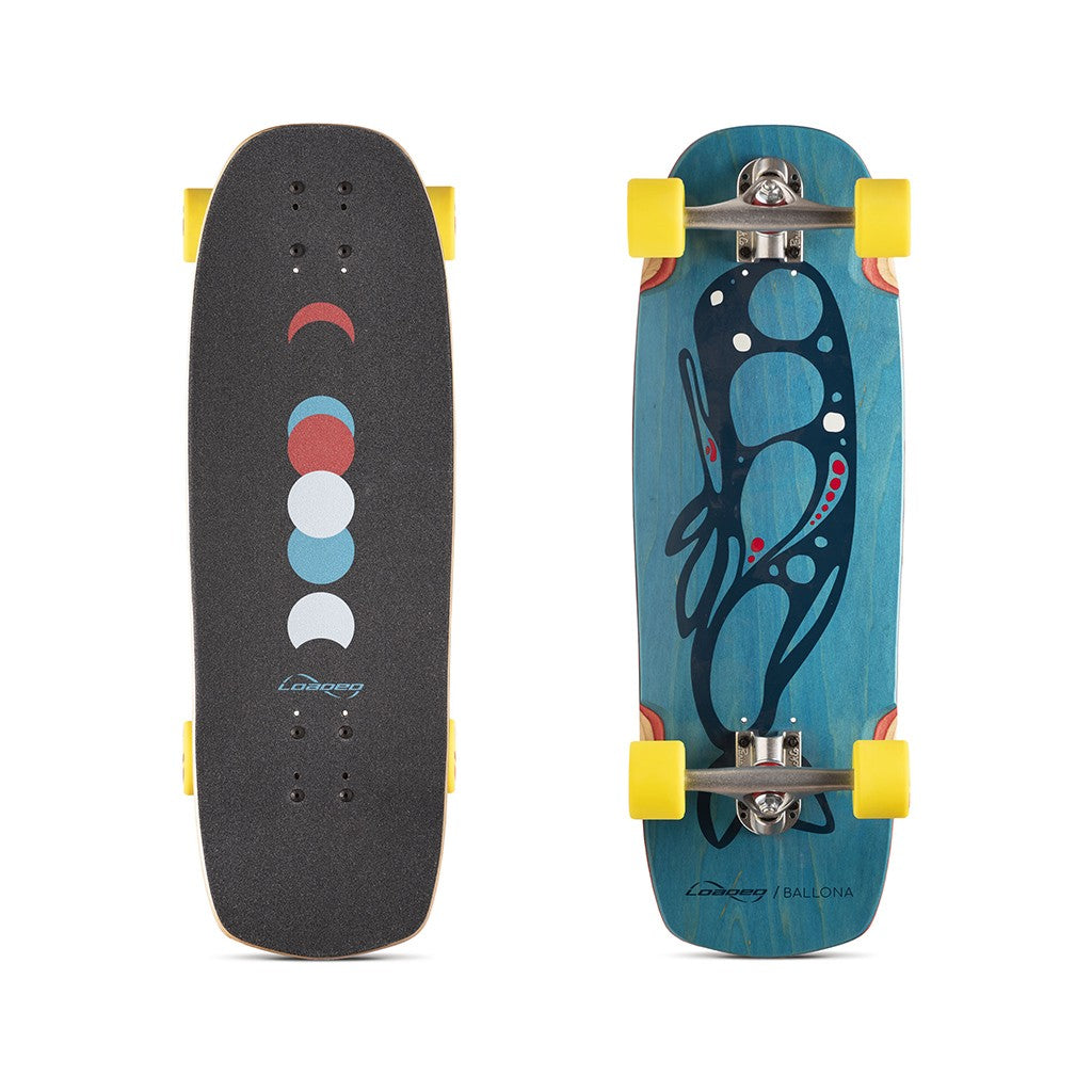 Skate Longboard Loaded Boards Loaded Ballona Moby - Azul / Amarelo