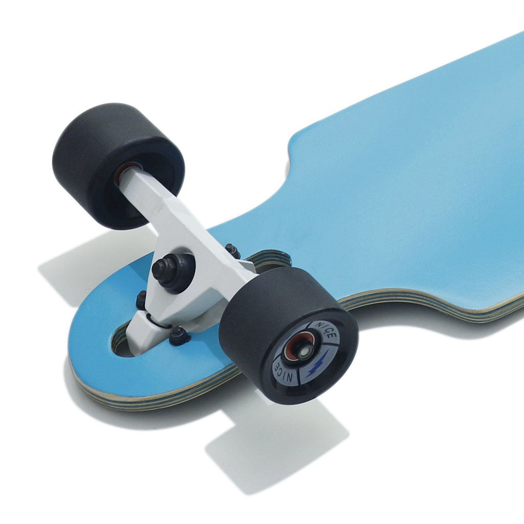 Skate Longboard Nice Skateboards Point Twin - Azul / Preto