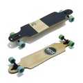 Skate Longboard Nice Skateboards Pure Twin - Bege / Preto / Verde
