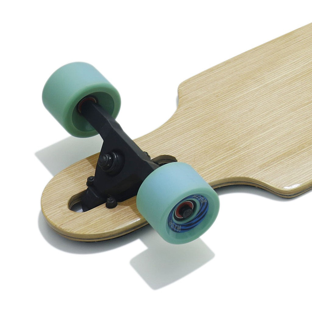Skate Longboard Nice Skateboards Pure Twin - Bege / Preto / Verde
