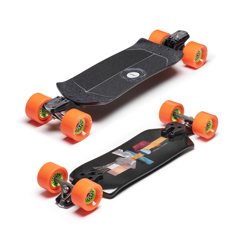Skate Longboard Loaded Boards Loaded Fathom 33 - Preto / laranja