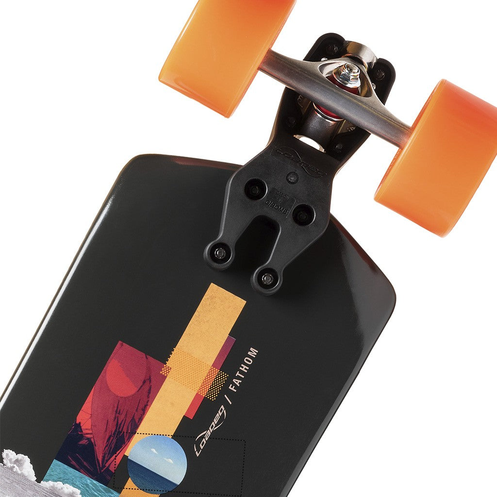 Skate Longboard Loaded Boards Loaded Fathom 33 - Preto / laranja