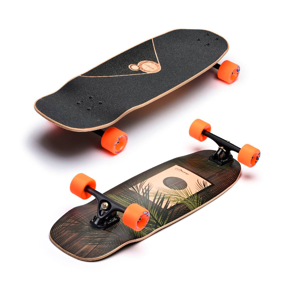 Skate Longboard Loaded Boards Loaded Omakase - Marrom / Laranja