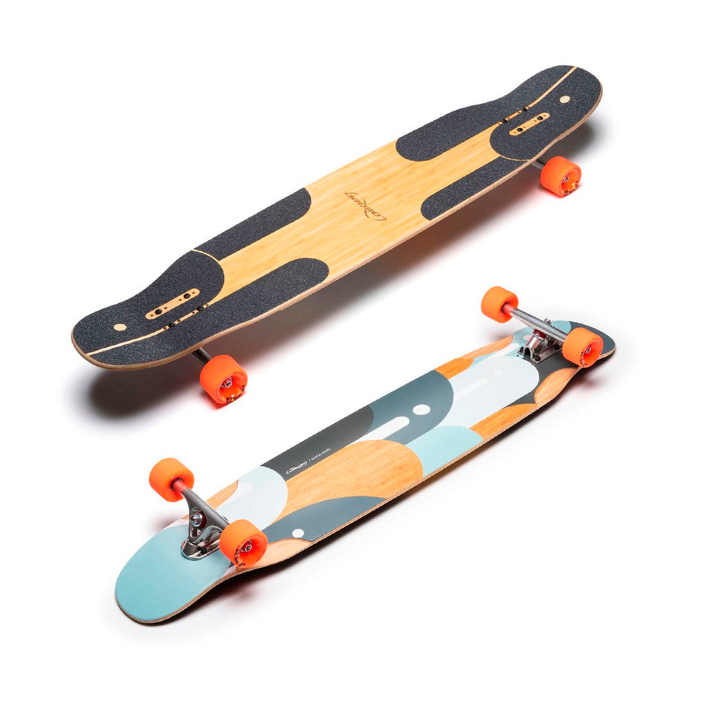 Skate Longboard Loaded Boards Mata Hari - Bege / Laranja