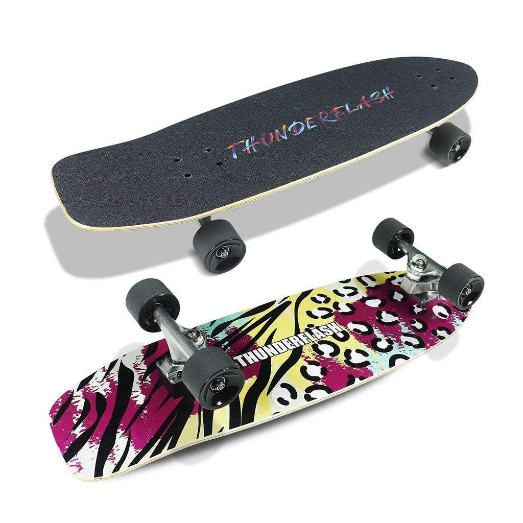 Skate Longboard Multimarca Skate Simulador 32 Thunderflash - Roxo