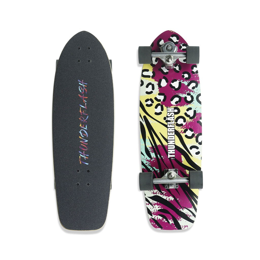Skate Longboard Multimarca Skate Simulador 32 Thunderflash - Roxo