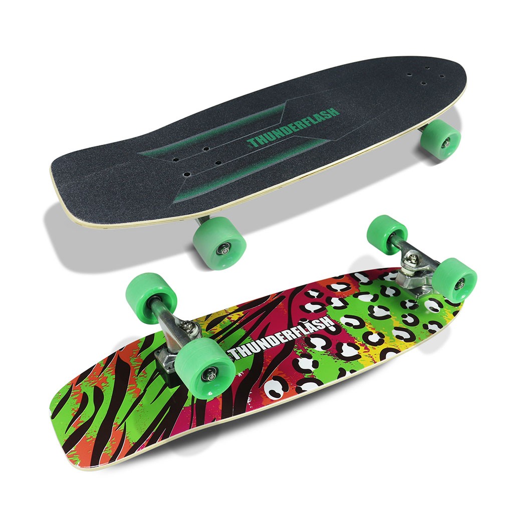 Skate Longboard Multimarca Skate Simulador 32 Thunderflash - Verde