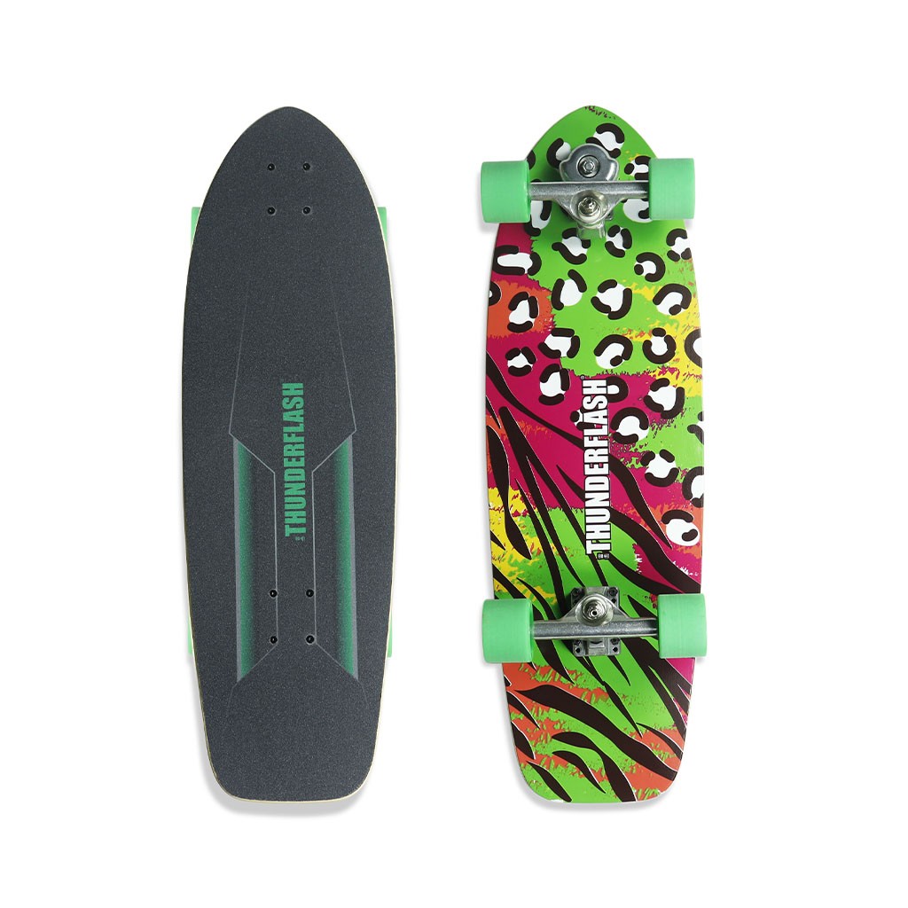 Skate Longboard Multimarca Skate Simulador 32 Thunderflash - Verde