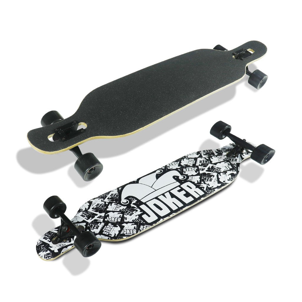 Skate Longboard Multimarca Joker 42 - Branco / Preto