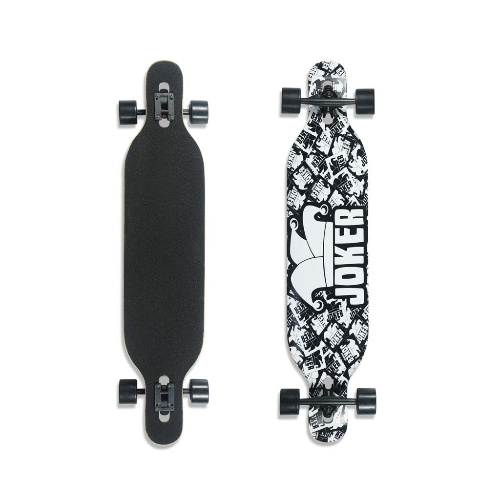 Skate Longboard Multimarca Joker 42 - Branco / Preto