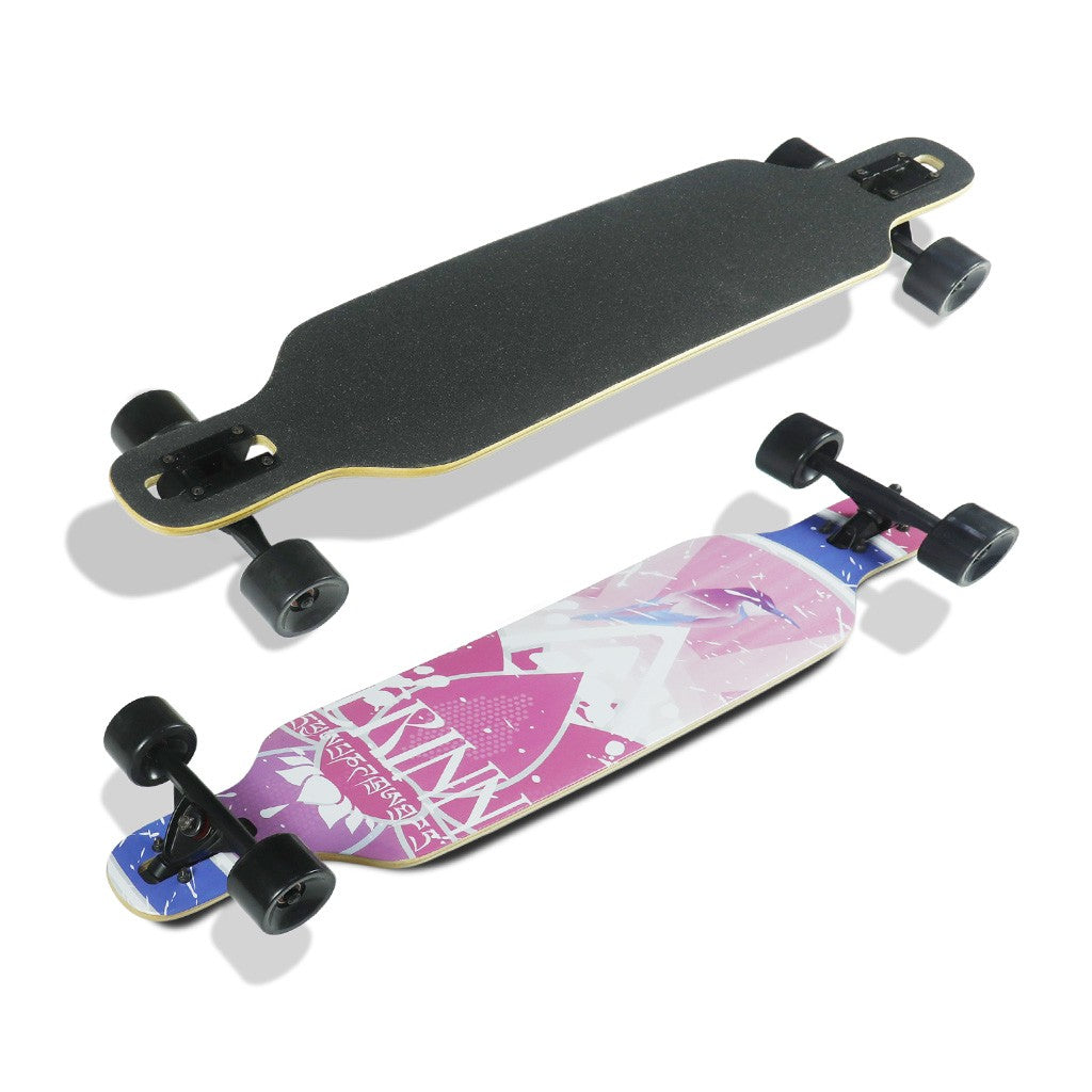 Skate Longboard Multimarca Erinn Bird - Branco / Rosa