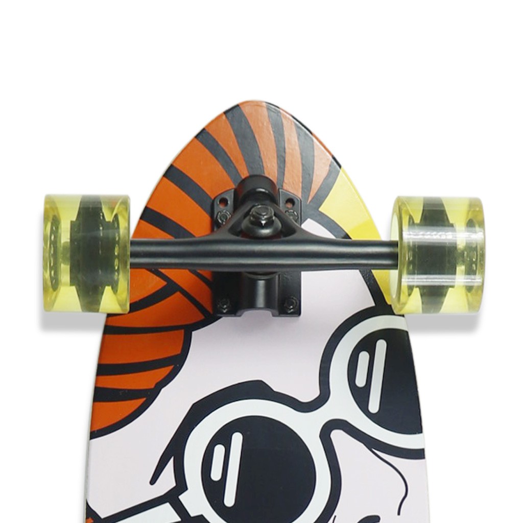 Skate Longboard Multimarca Pintail 36 Backfire - Branco / Preto / Vermelho