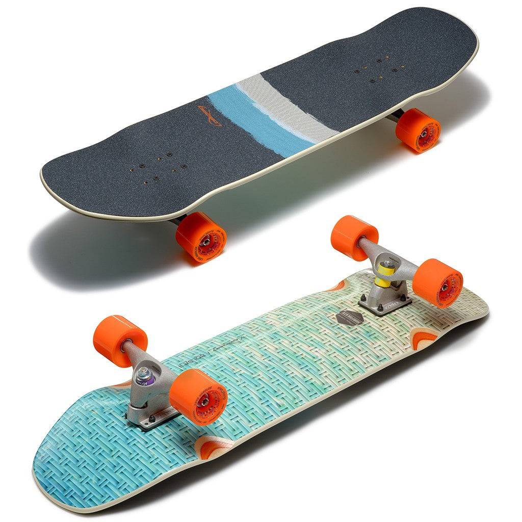 Skate Longboard Loaded Boards Bolsa II Surfskate Edition CX - Azul / Laranja