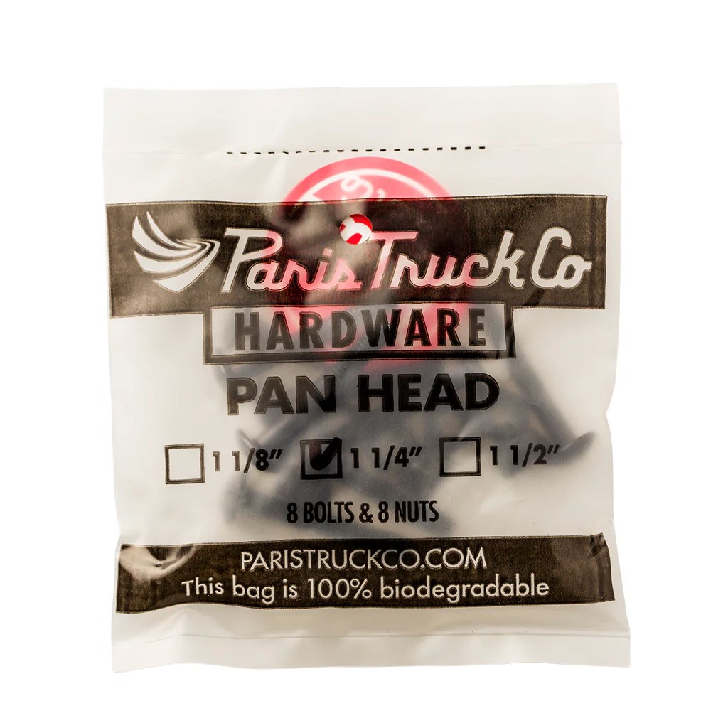 Parafuso de base Paris Truck Pan Head 1.25 Inch - Preto