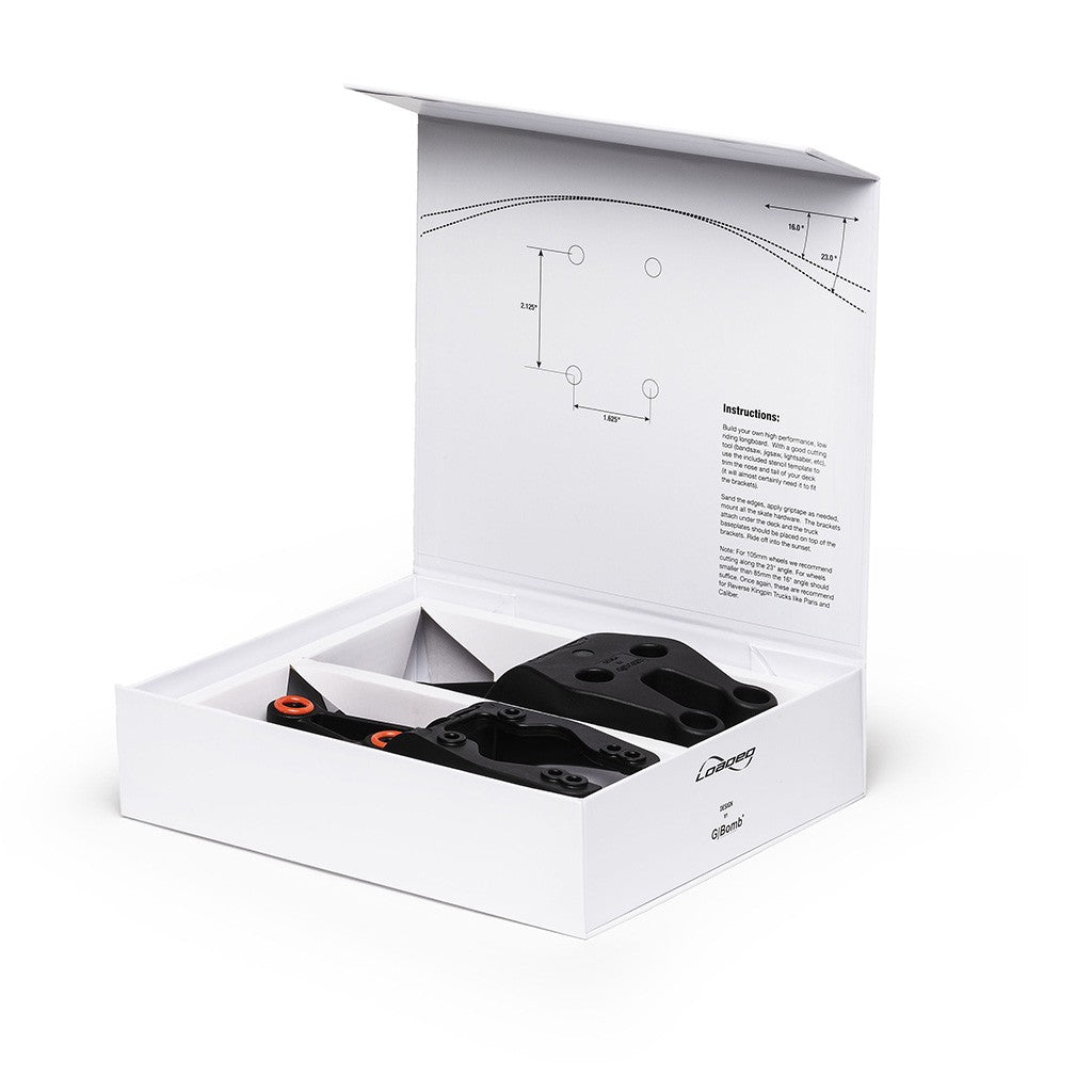 Suporte Loaded Boards Zee Bracket - Preto / Laranja