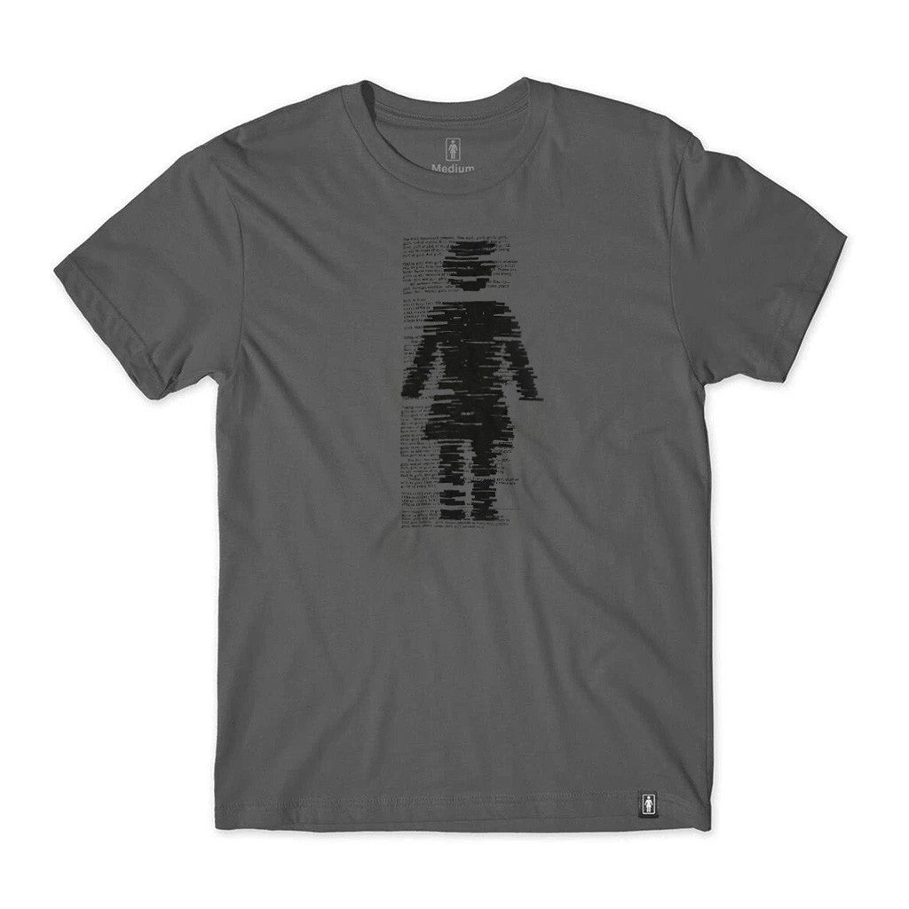 Camiseta Girl Skateboards Redacted - Chumbo