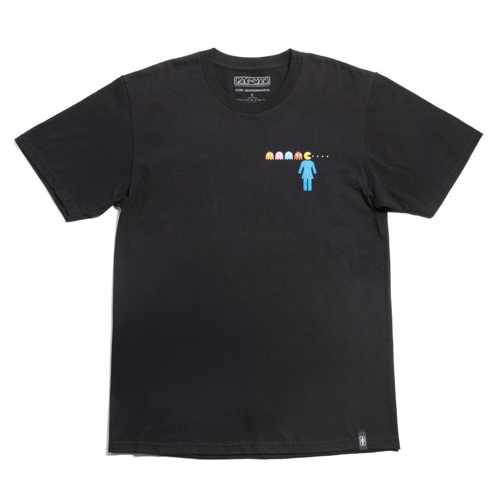 Camiseta Girl Skateboards Og Pac-man Maze - Preto