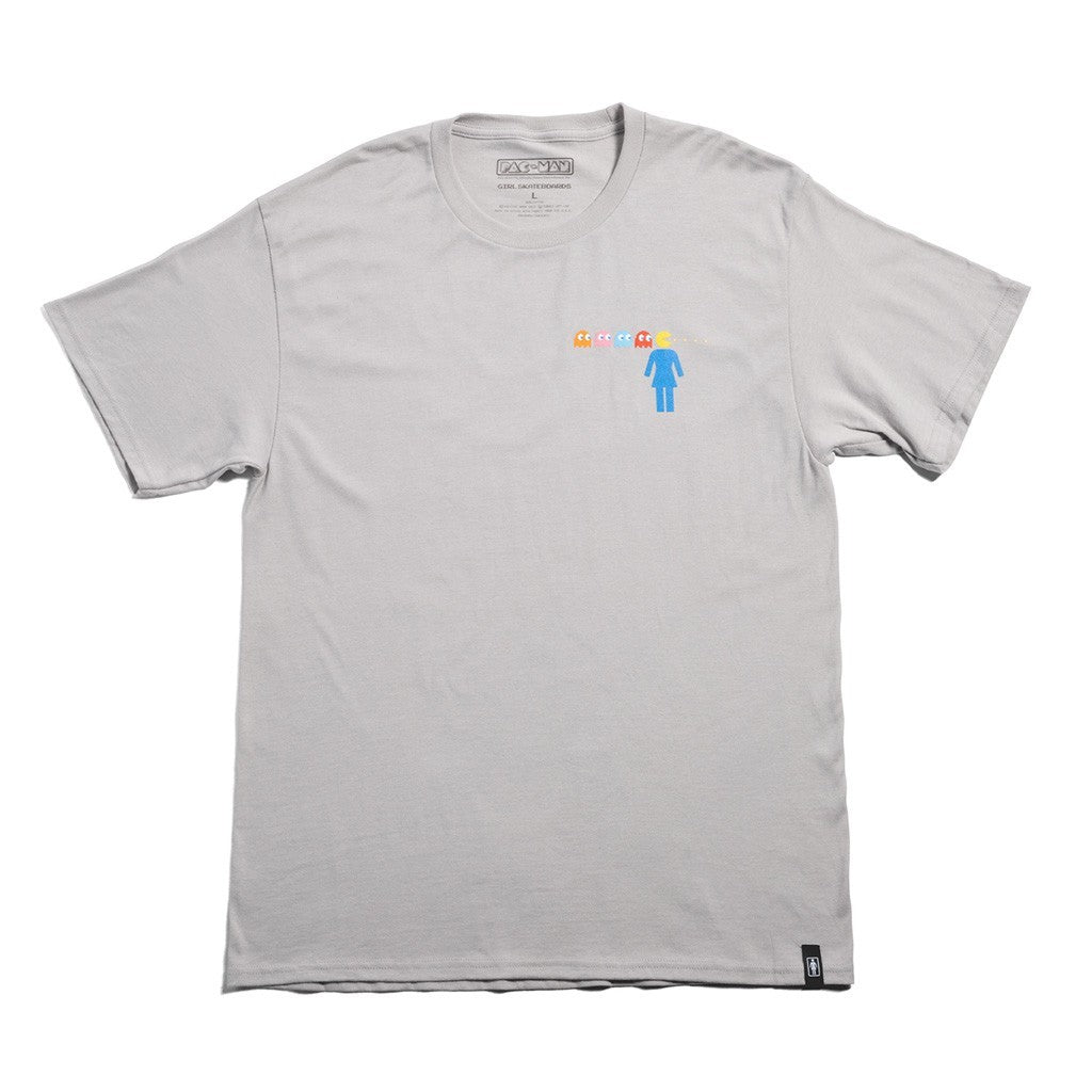 Camiseta Girl Skateboards Og Pac-man Maze - Cinza