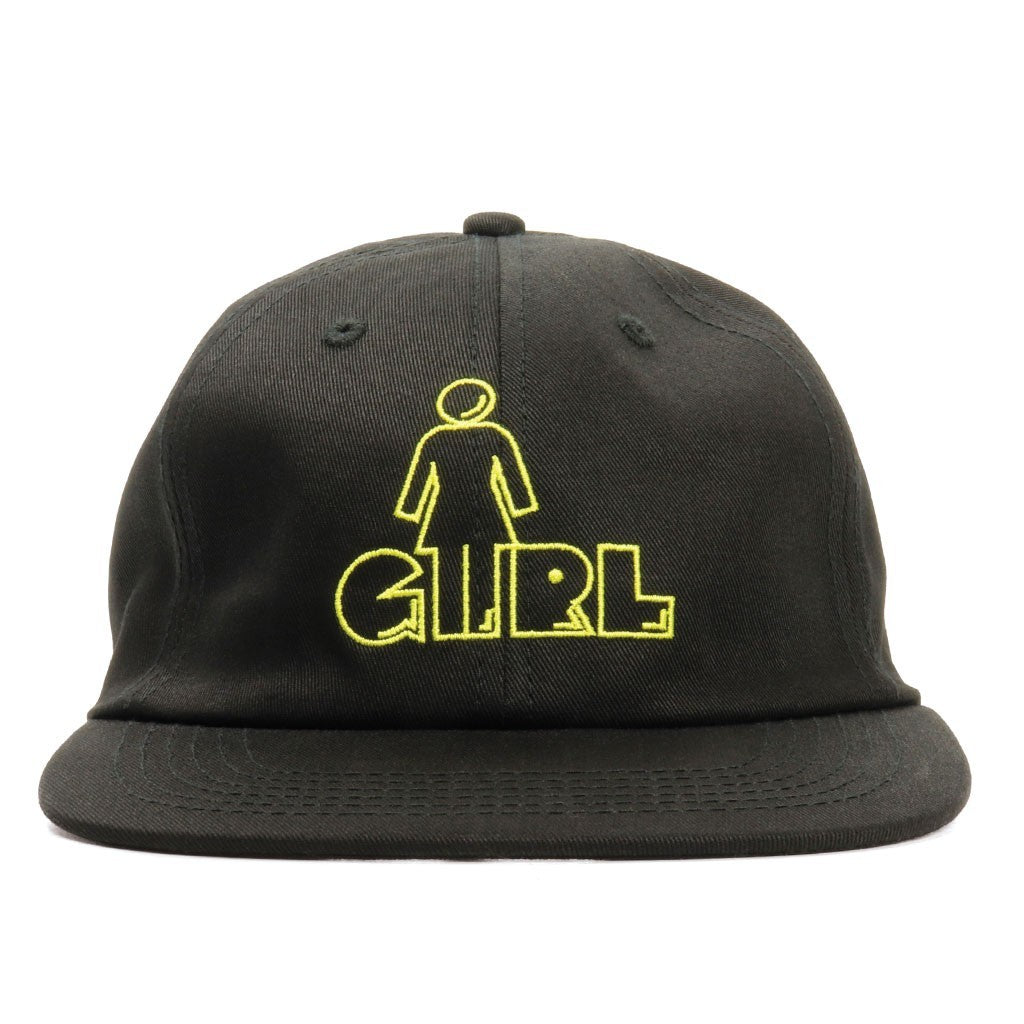 Boné Girl Skateboards Pac OG Man Embroidered - Preto / Amarelo