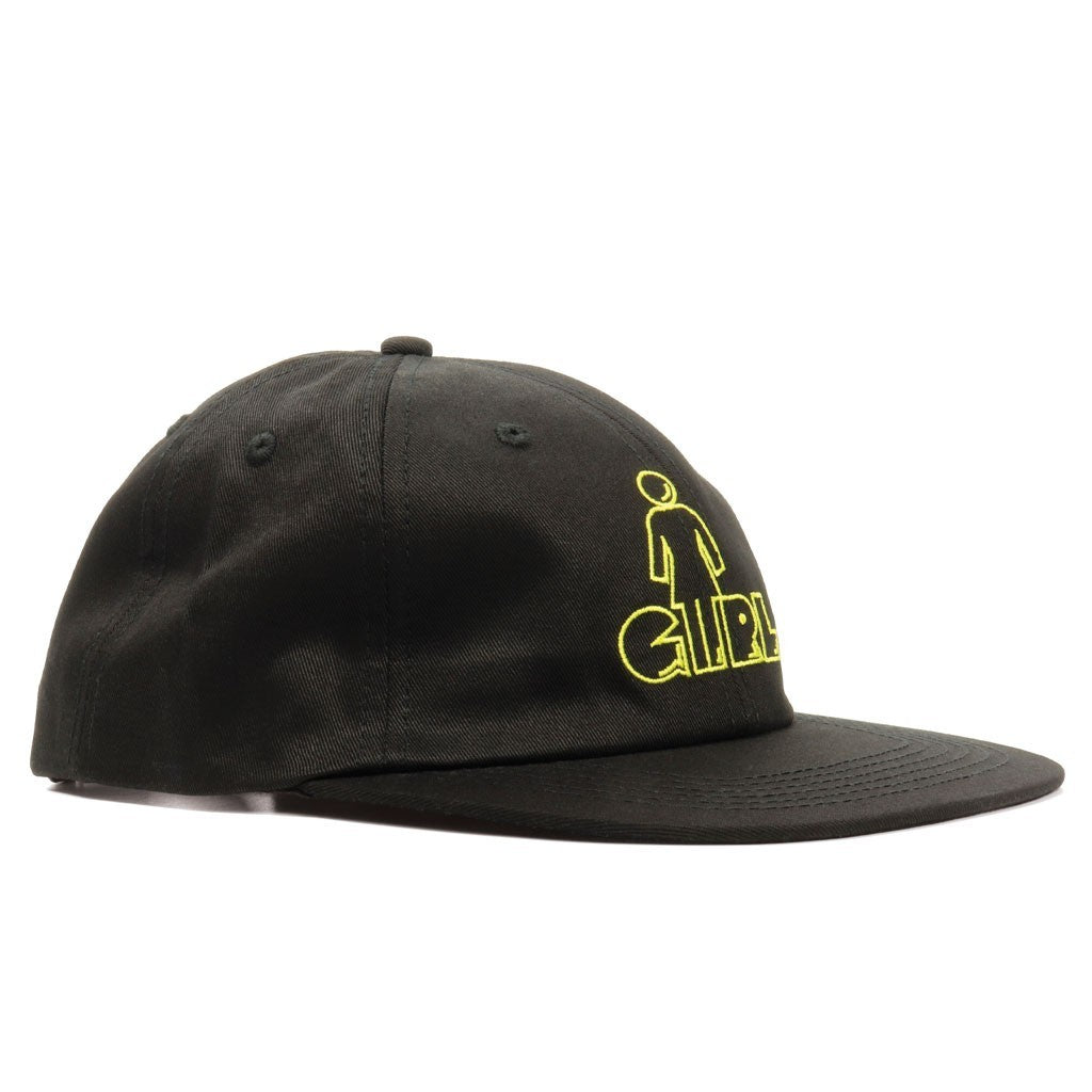 Boné Girl Skateboards Pac OG Man Embroidered - Preto / Amarelo