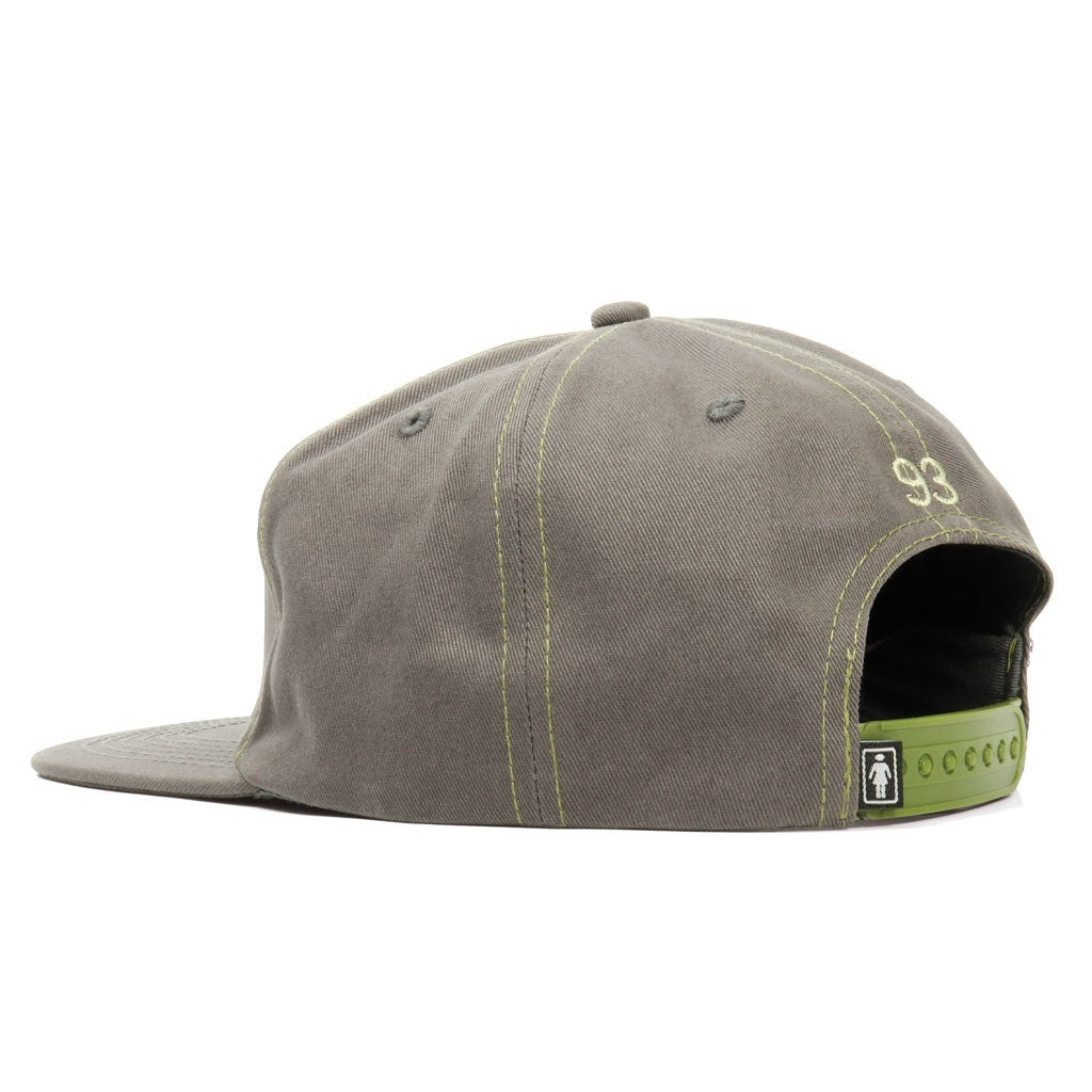 Boné Girl Skateboards Gridbox 5 Panel - Cinza