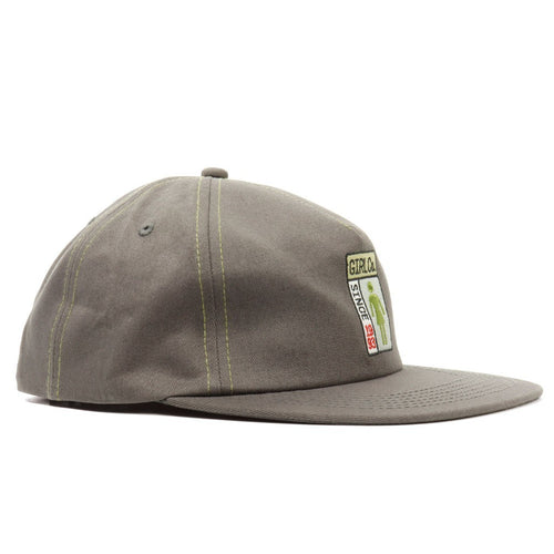 Boné Girl Skateboards Gridbox 5 Panel - Cinza