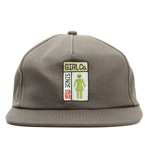 Boné Girl Skateboards Gridbox 5 Panel - Cinza