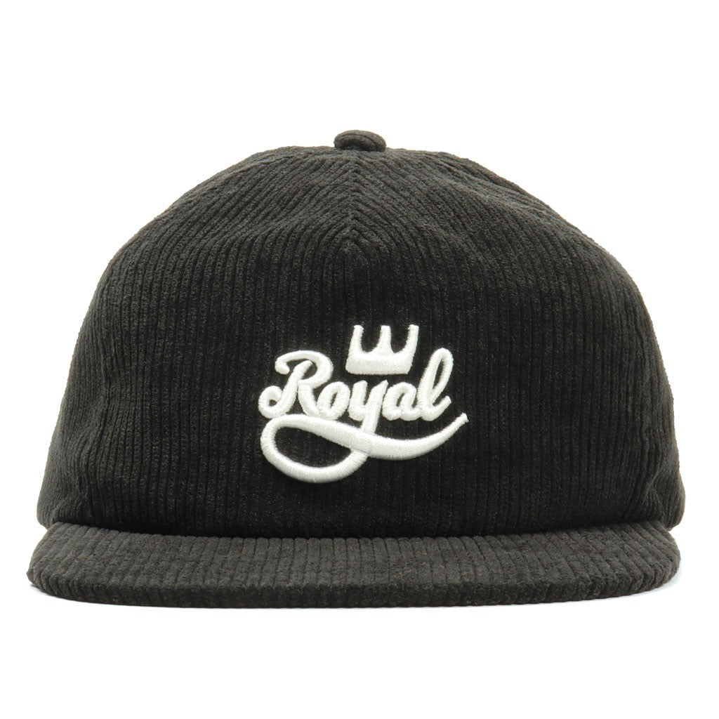 Boné Royal Trucks Evolved Script Cord - Preto / Branco