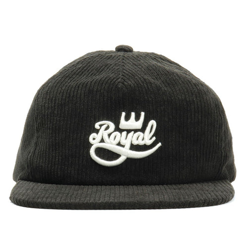 Boné Royal Trucks Evolved Script Cord - Preto / Branco