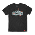 Camiseta Chocolate Skateboards Pixel City - Preto