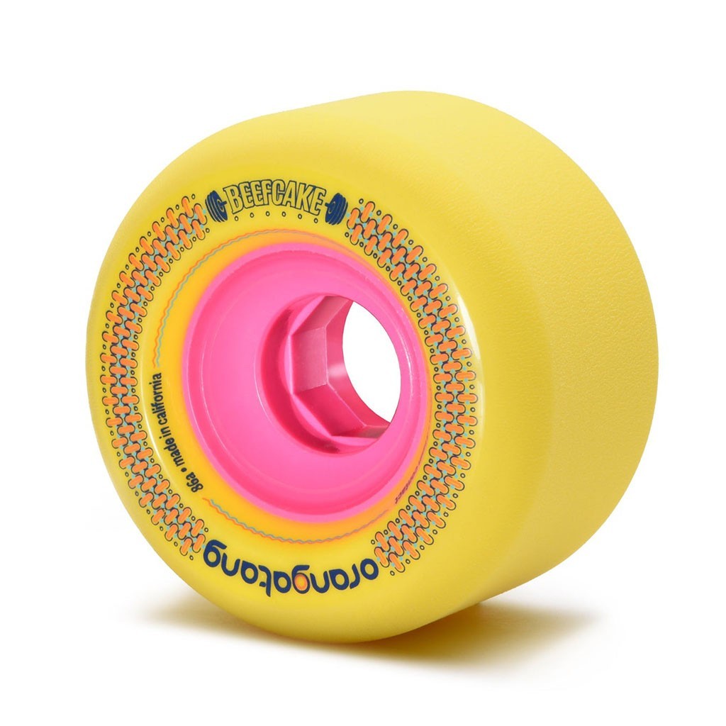 Roda Orangatang Wheels Beefcake 73mm 86a - Amarelo
