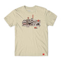 Camiseta Chocolate Skateboards Pixel City - Bege