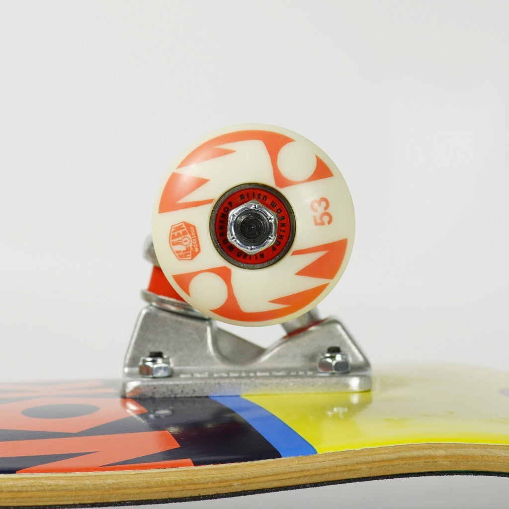 Skate Completo Alien Workshop Og Logo - Amarelo / Preto / Vermelho