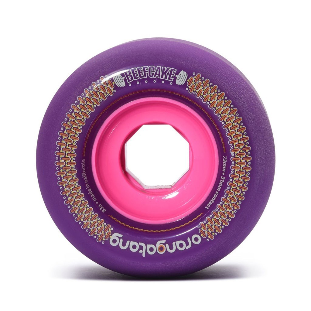 Roda Orangatang Wheels Beefcake 73mm 83a - Roxo