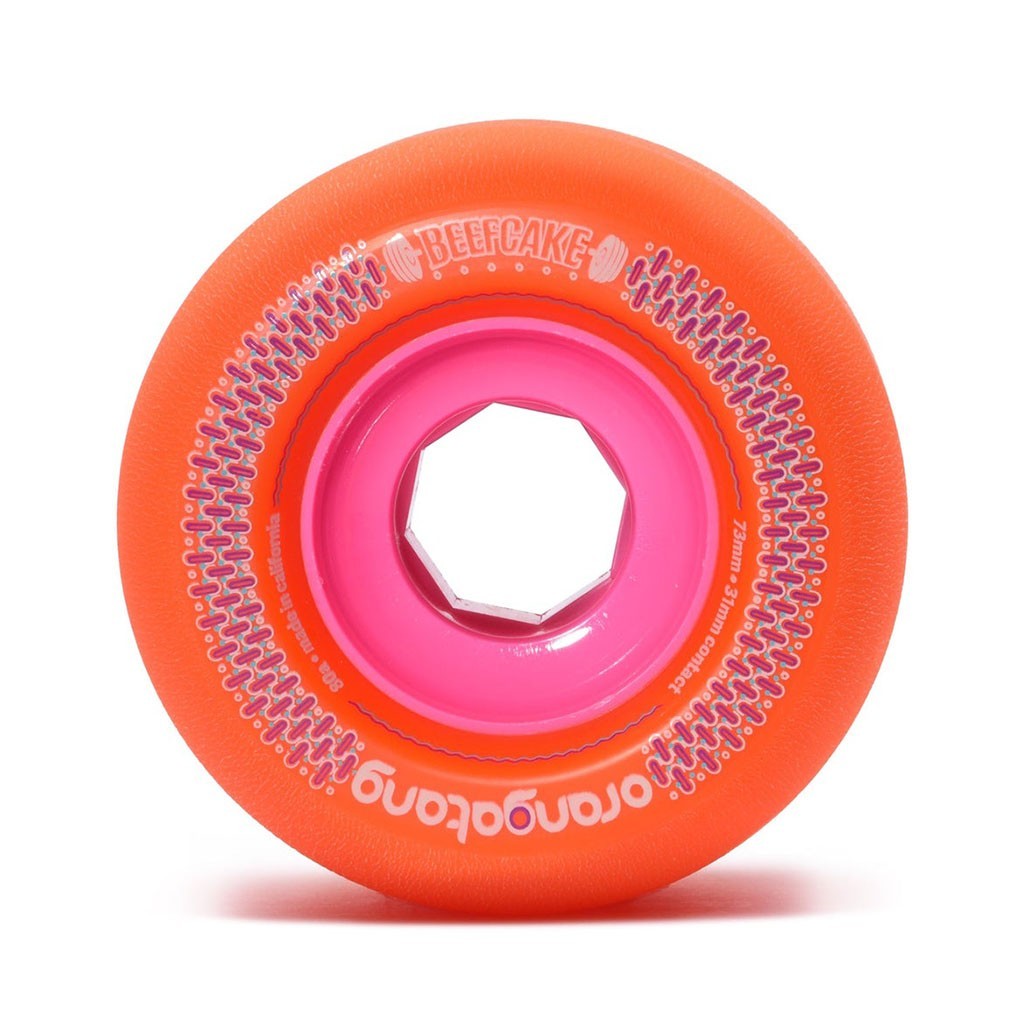 Roda Orangatang Wheels Beefcake 73mm 80a - Laranja