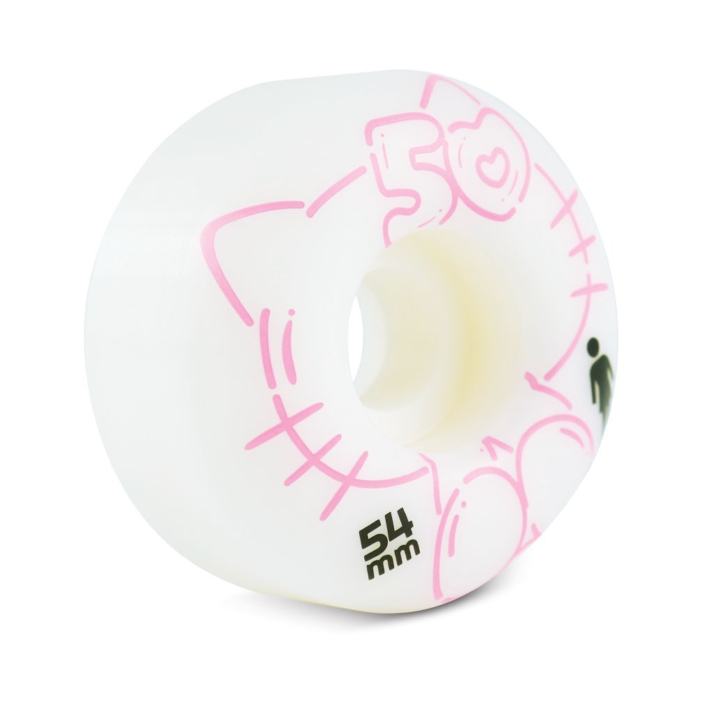 Roda Girl Skateboards Girl x Hello Kitty 50th Anniversary 54mm - 99A - Branco
