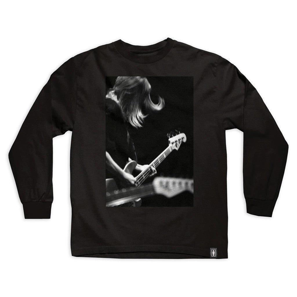 Camiseta manga longa Girl Skateboards Kim Gordon - Preto