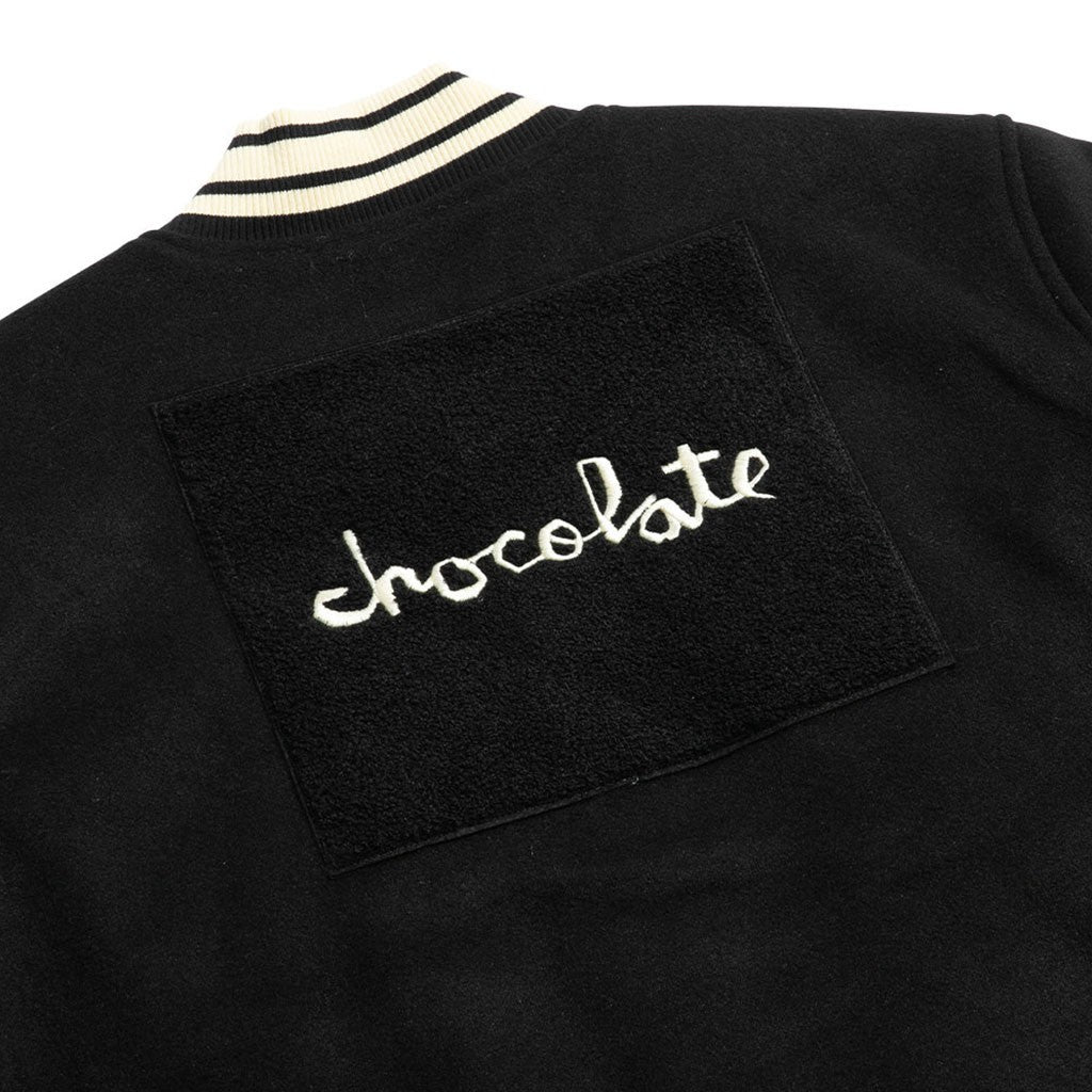 Jaqueta Chocolate Skateboards Team Varsity - Preto