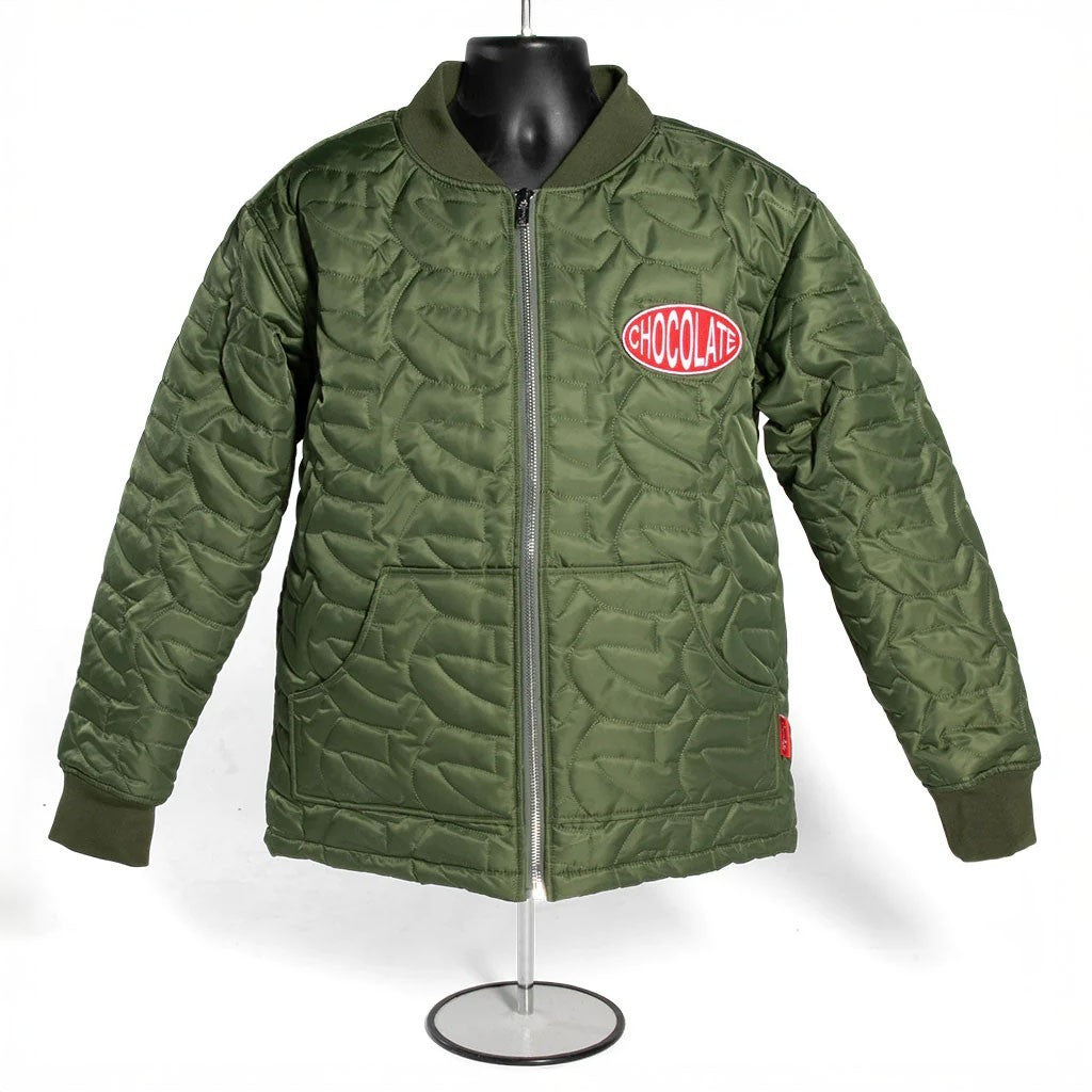 Jaqueta Chocolate Skateboards Chunk C Quilted Liner - Verde