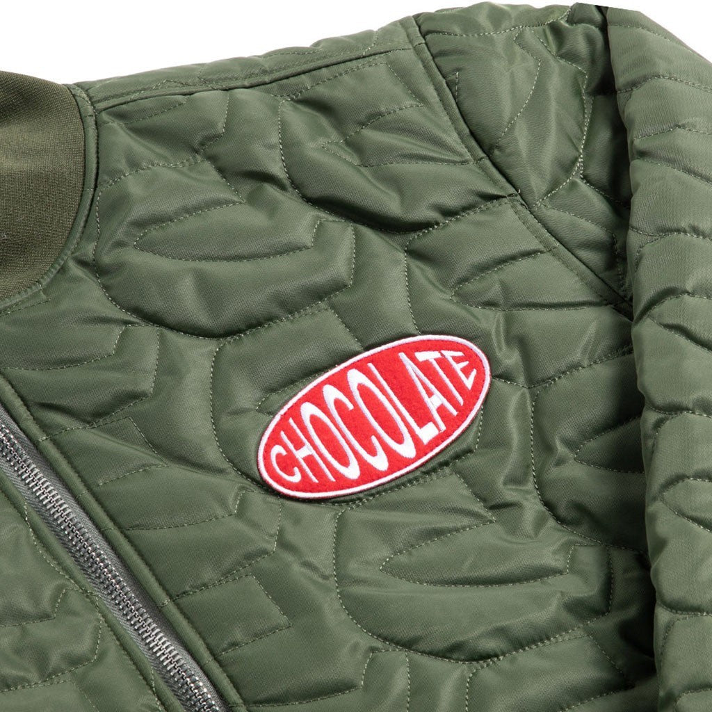 Jaqueta Chocolate Skateboards Chunk C Quilted Liner - Verde