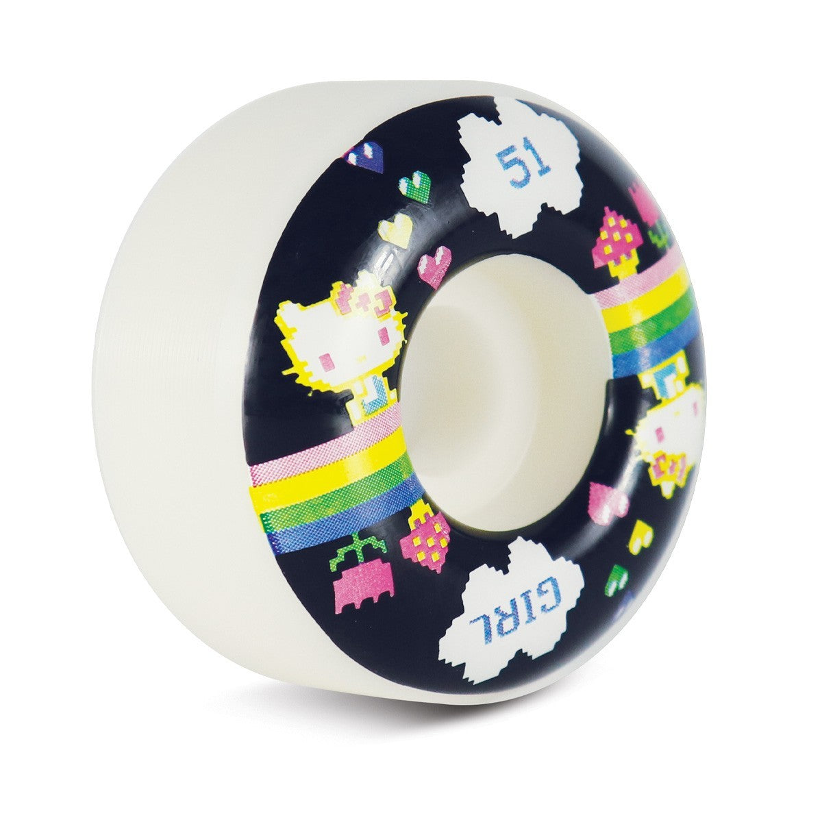 Roda Girl Skateboards Sanrio Arcade Staple 51mm - 99A - Branco