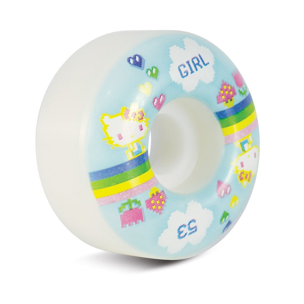 Roda Girl Skateboards Kawaii Arcade Staple 53mm - 99A - Branco