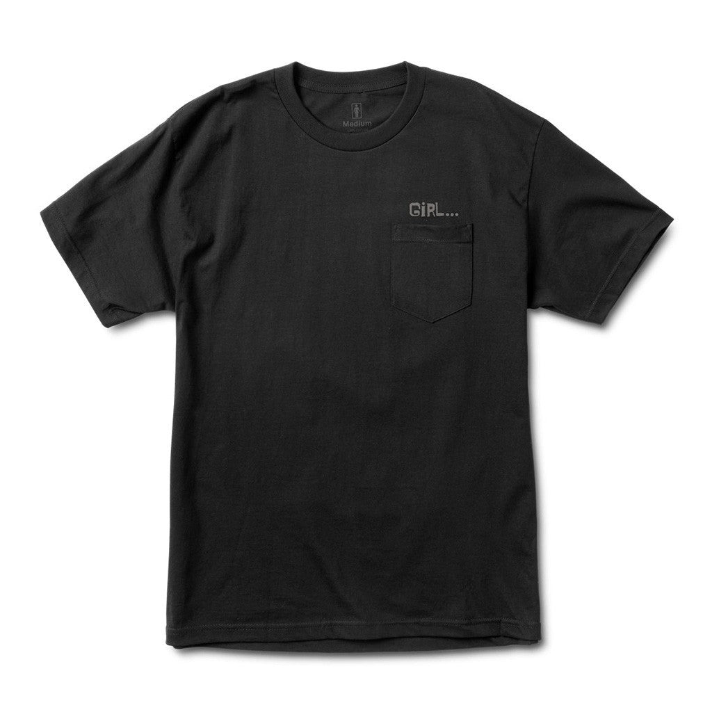 Camiseta Girl Skateboards Etcetera Pocket - Preto