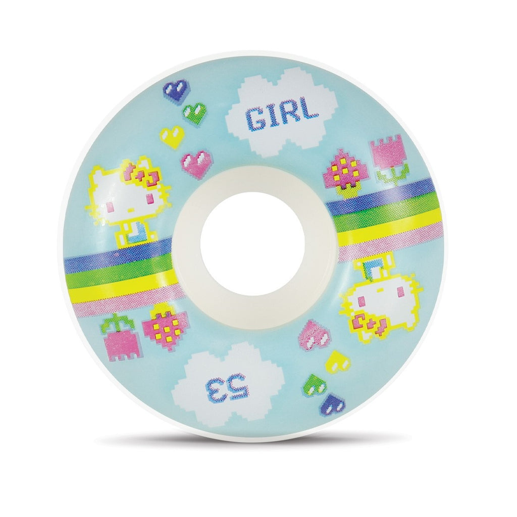 Roda Girl Skateboards Kawaii Arcade Staple 53mm - 99A - Branco