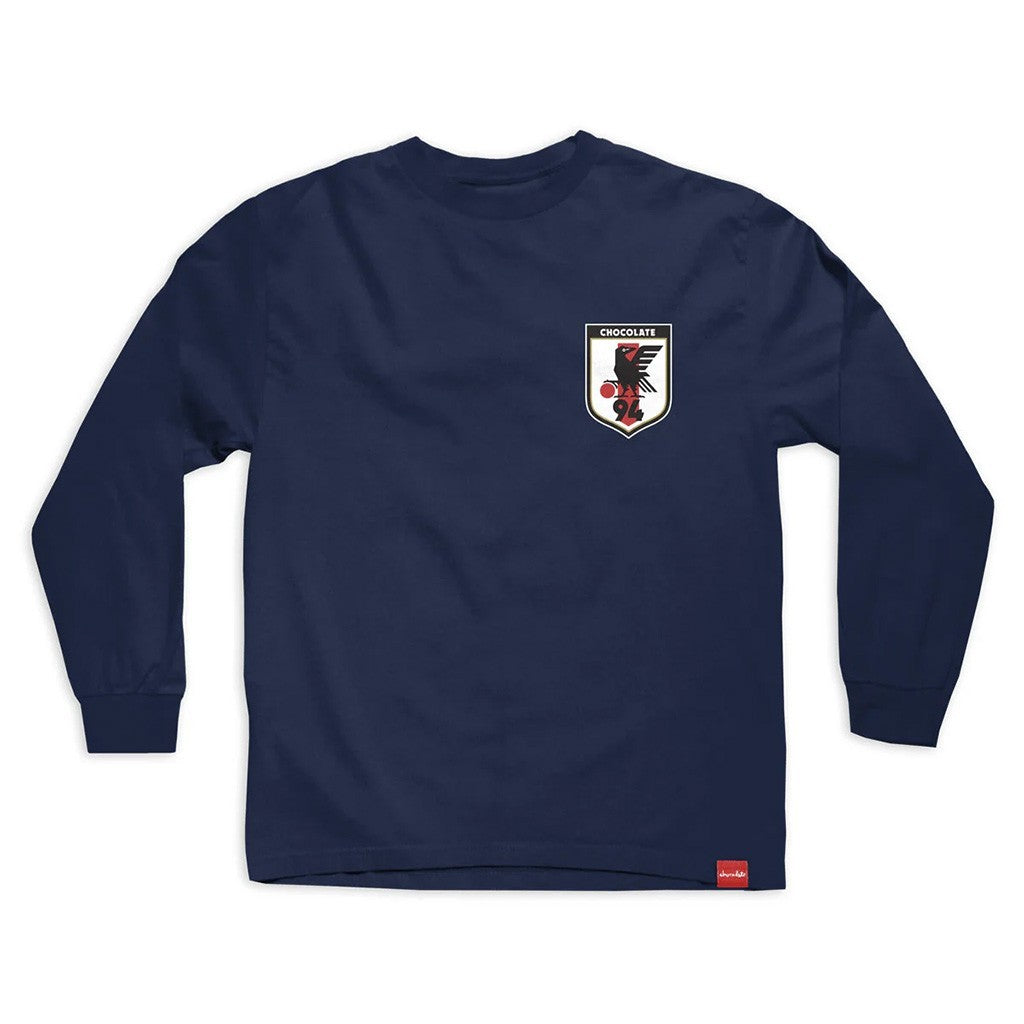 Camiseta manga longa Chocolate Skateboards Japan - Marinho