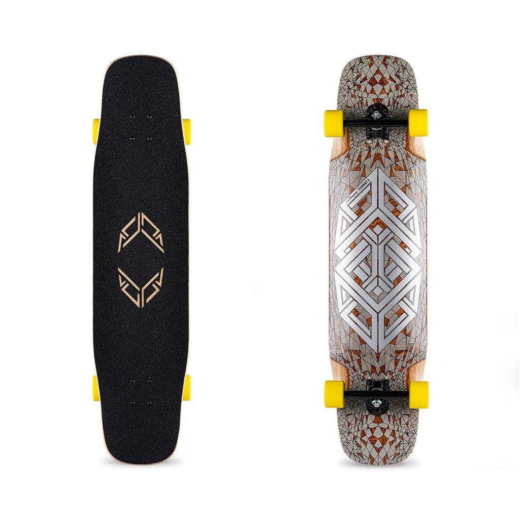 Skate Longboard Loaded Boards Tesseract II - Cinza