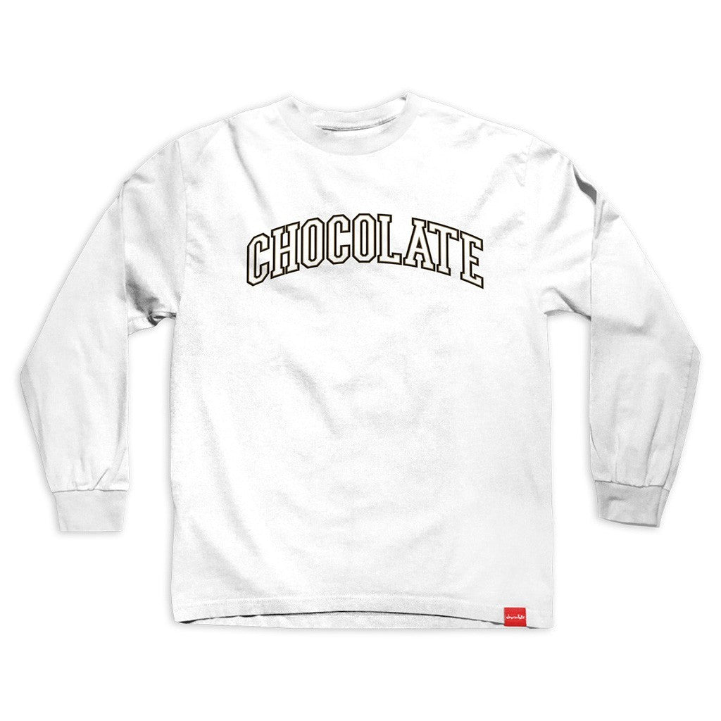Camiseta manga longa Chocolate Skateboards League - Branco