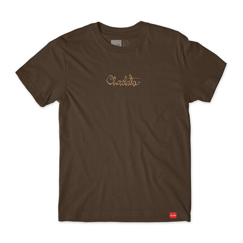 Camiseta Chocolate Skateboards 94 Script - Marrom