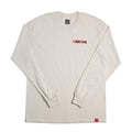 Camiseta manga longa Chocolate Skateboards Flyin the flag - Bege