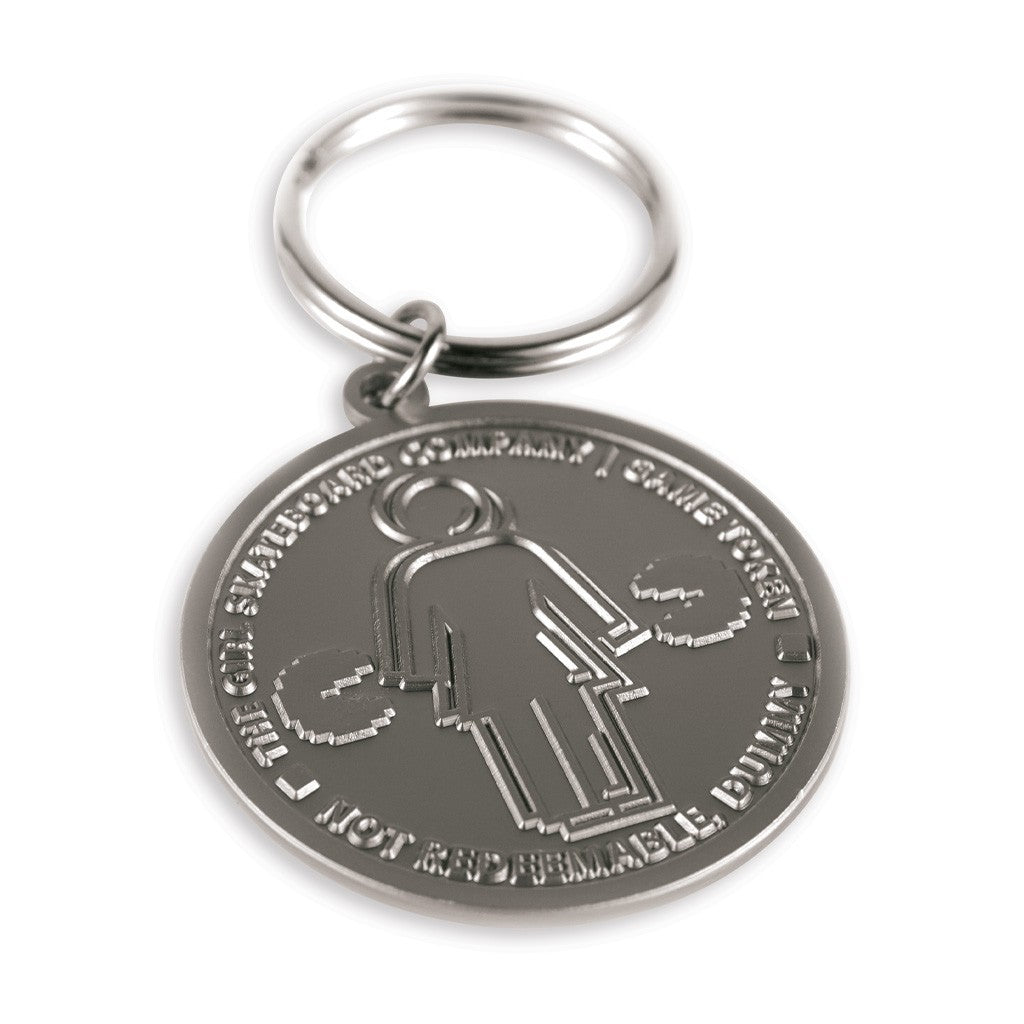 Chaveiro Girl Skateboards PAC-MAN Game Token - Prata
